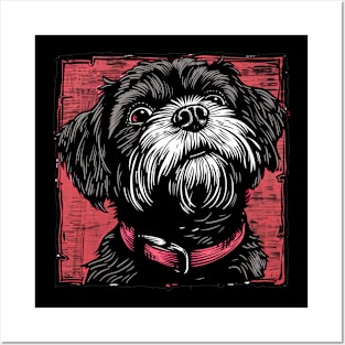 Retro Art Affenpinscher Dog Lover Posters and Art